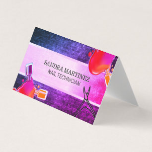 Nail Polish Bottle Pour   Nail Clippers Business Card