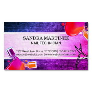 Nail Polish Bottle Pour   Nail Clippers Magnetic Business Card