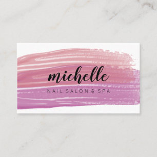 Nail Polish Brush Nail Salon Manicure appointment Card