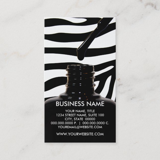 Nail Polish Business Cards (Front)