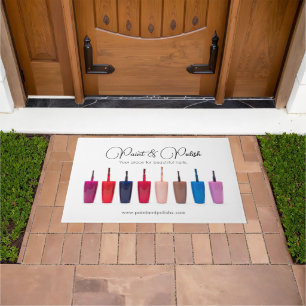 Nail Polish Colour Set Nail Salon Doormat