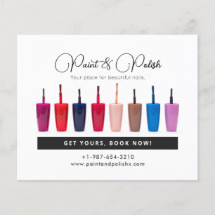 Nail Polish Colour Set Nail Salon Flyer