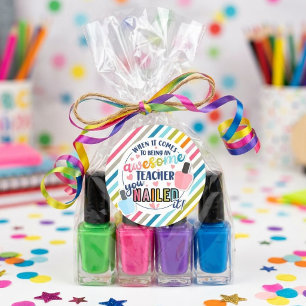 Nail Polish Gift Tag Teacher Appreciation Week 