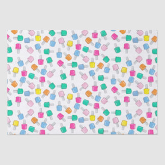 Nail Polish Mani Pedi Cosmetologist Birthday Tissue Paper