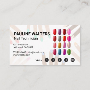Nail Polish   Manicure Pedicure Business Card