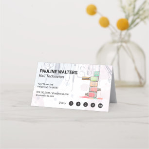 Nail Polish Manicure Tools Loyalty Card