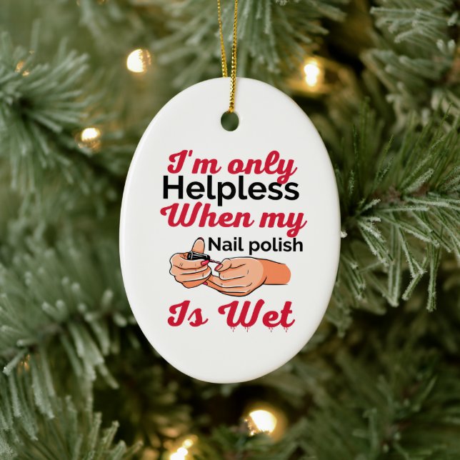 Nail polish  metal ornament (Tree)