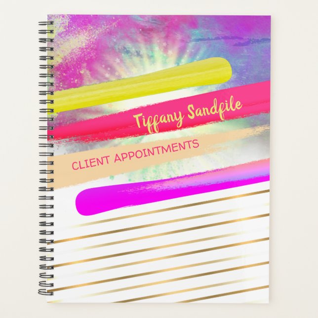 Nail polish nail artist manicure salon appointment planner (Front)