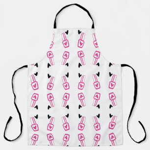 Nail Polish Patterned Apron For Nail Techs. 