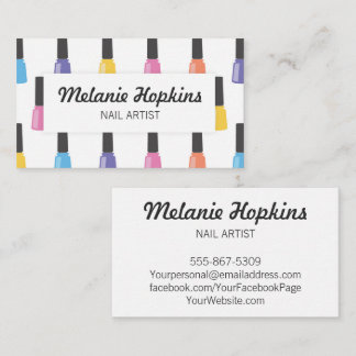 Nail Polish Salon Spa Beauty Business Card