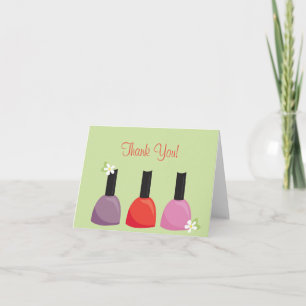 Nail Polish Thank You Card