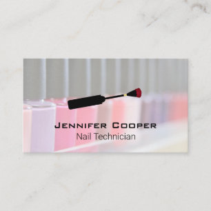 Nail Polish Variety   Manicure   Nail Brush Business Card