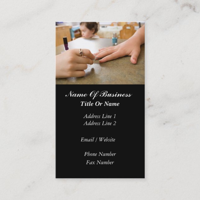 Nail Salon Business Card (Front)