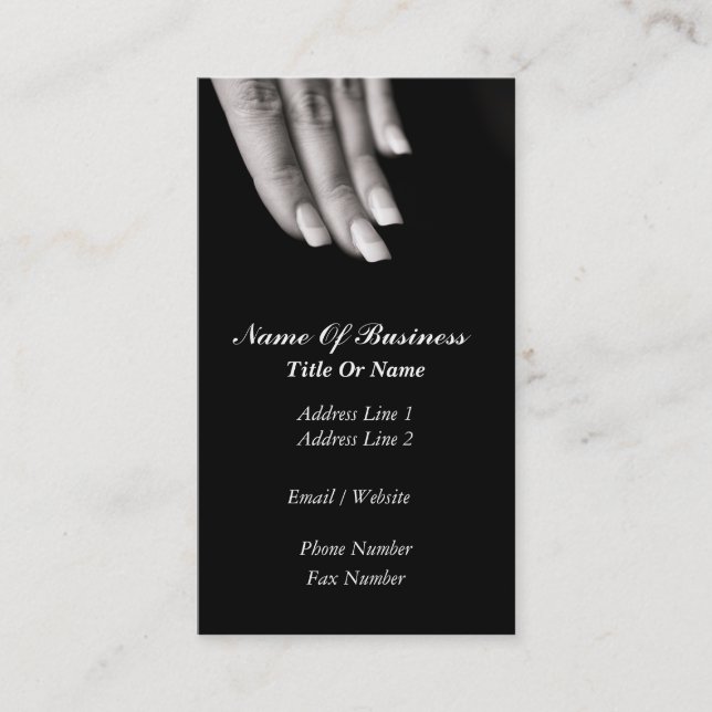 Nail Salon Business Card (Front)