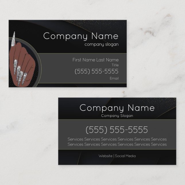Nail Salon Business Card (Front/Back)