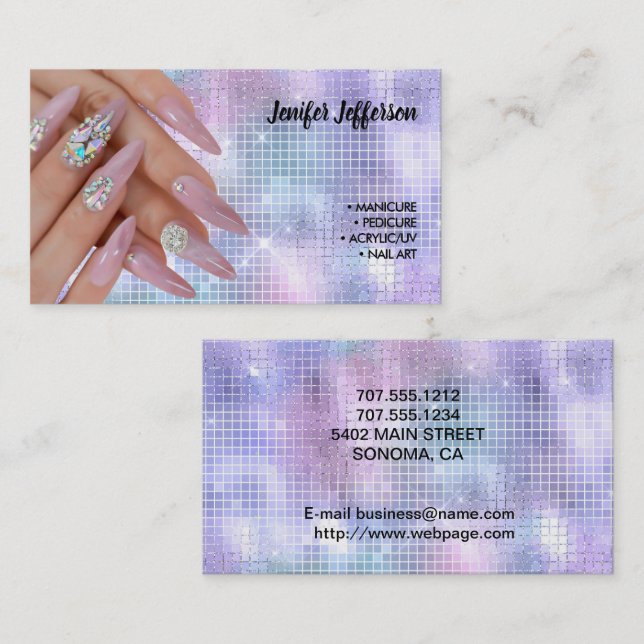 Nail Salon  Business Card (Front/Back)