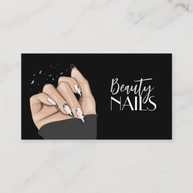Nail Salon Business Card (Front)