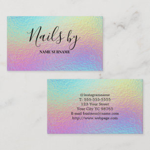 Nail Salon Business Card