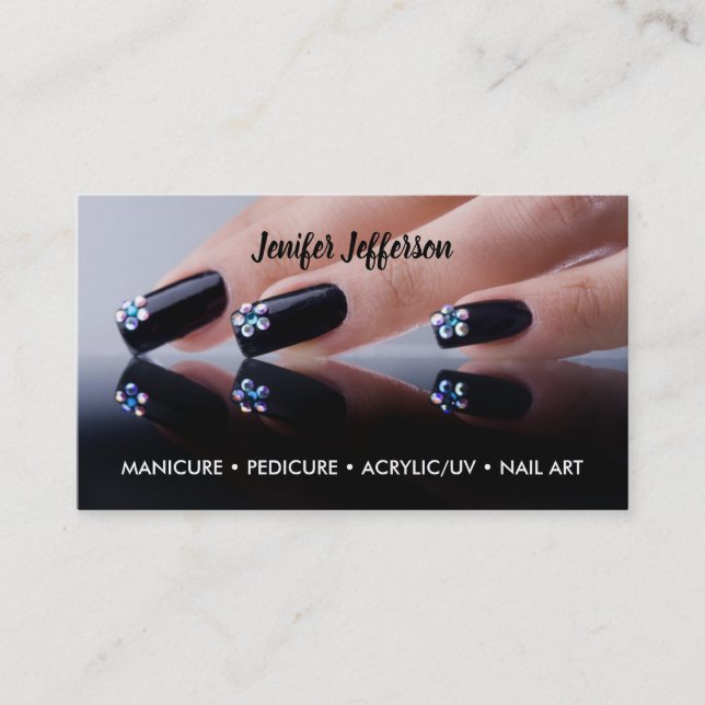 Nail Salon Business Card (Front)