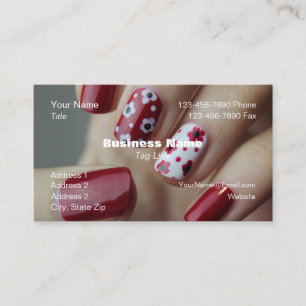 Nail Salon Business Card HAMbyWG