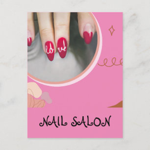 Nail Salon Business Postcard