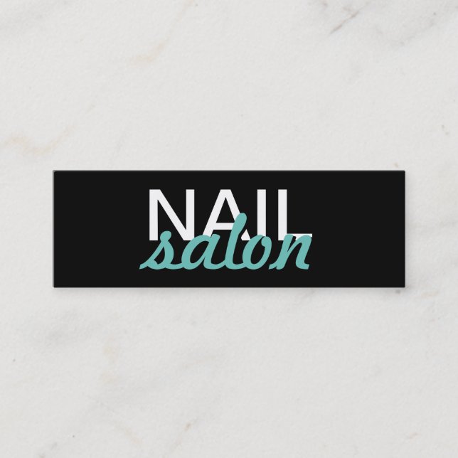 nail salon manicures punch card (Front)