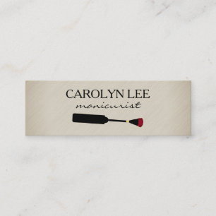 Nail Salon Mini Business Card