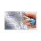 Nail Salon Modern Technician Glitter Blue Silver