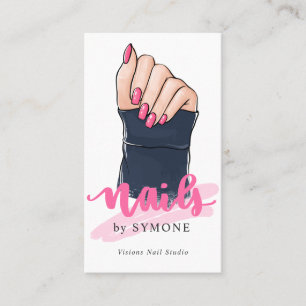 Nail Salon Nail Stylist Nail Tech Manicured Hand Business Card