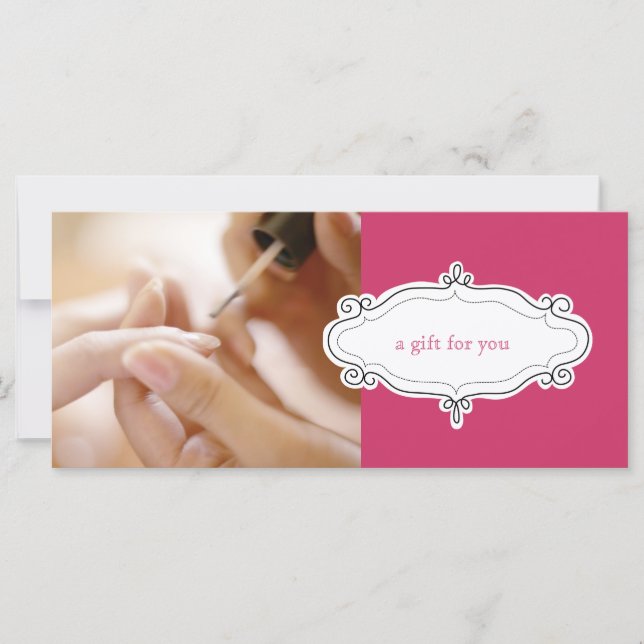 Nail Salon or Nail Studio Gift Certificates (Front)