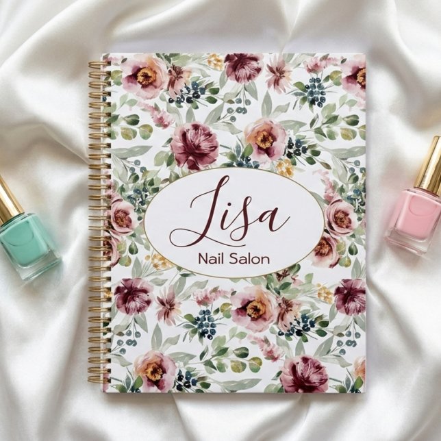 Nail salon personalised floral planner  (Creator Uploaded)