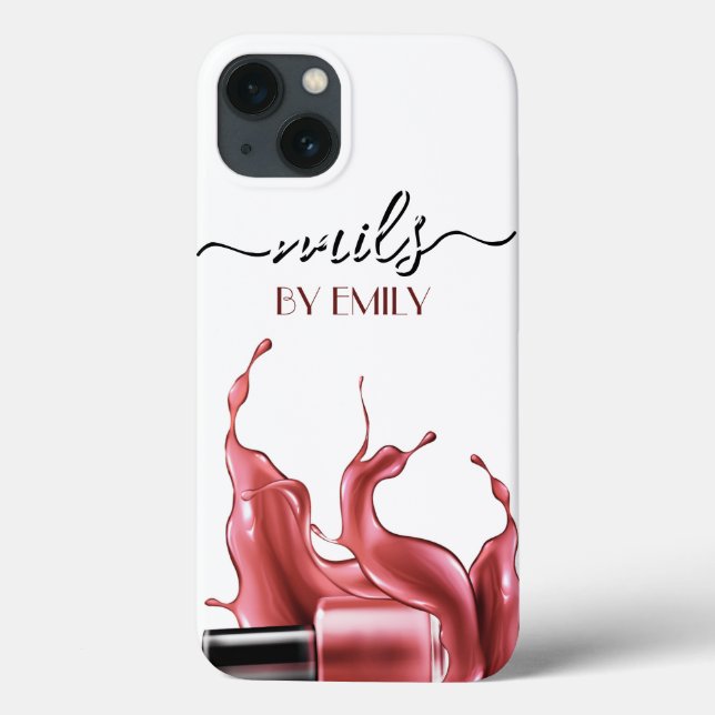 Nail Salon Polish Bottle Splash Pastel  Case-Mate iPhone Case (Back)