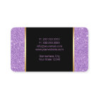 Nail Salon Polish Makeup Artist Purple Glitter