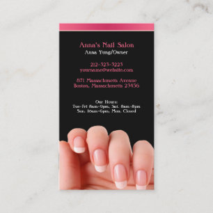 Nail Salon with Appointment Business Card