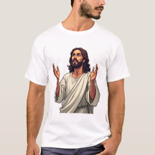 Nail Scar Jesus Vintage Faith Engraving Tee 2