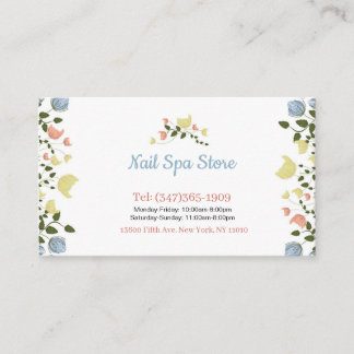 Nail Spa Business Cards
