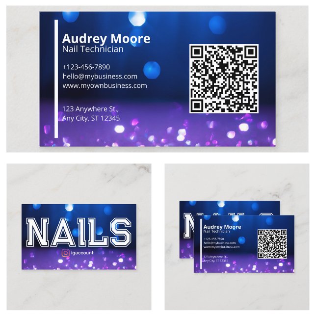 Nail Studio Business Card QR Code (Nail Studio Business Card QR Code
)