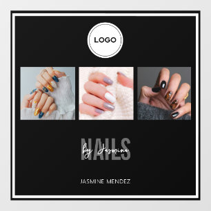 Nail Studio Elegant Photo Collage Logo