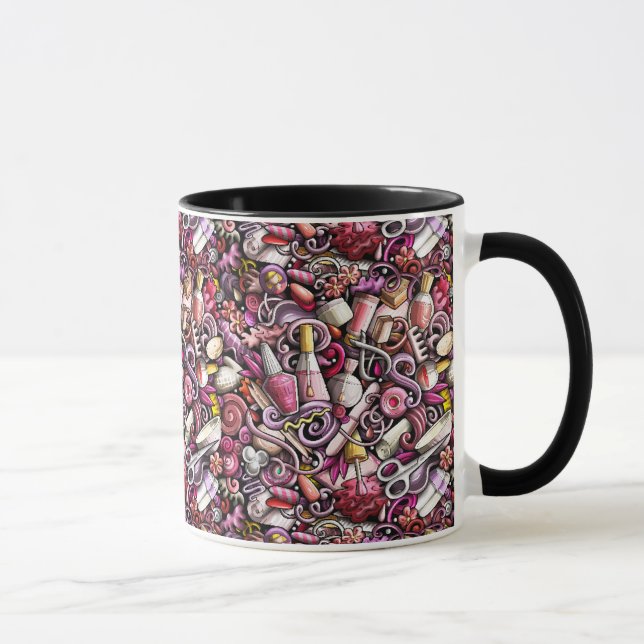 Nail Studio Pattern Mug (Right)