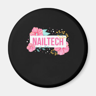 Nail Tech Flower Magnet