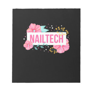 Nail Tech Flower Notepad