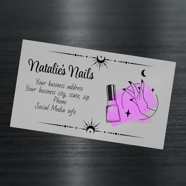 Nail Tech Magnetic Business Card (Creator Uploaded)
