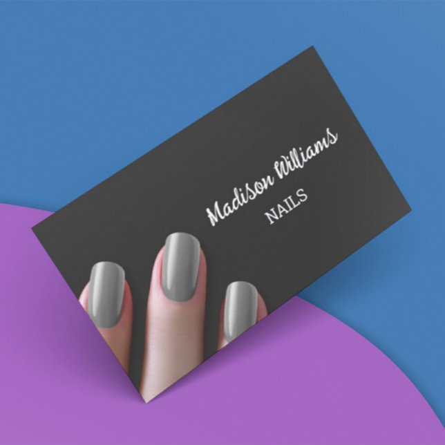 Nail Tech Nail Salon Business Card (Creator Uploaded)