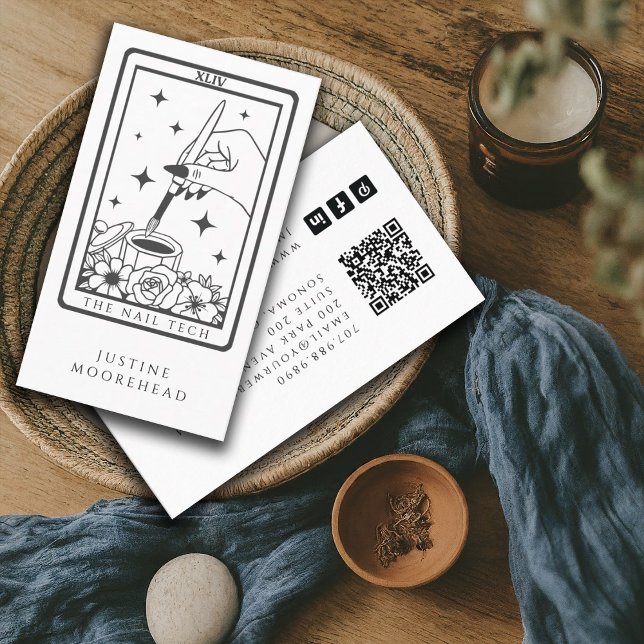 Nail Tech Tarot Card Business Card (Creator Uploaded)