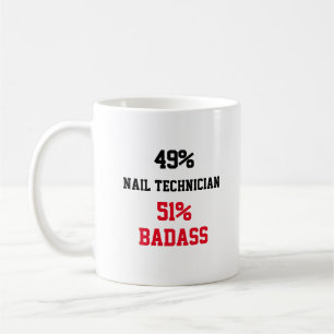 Nail Technician Badass Coffee Mug