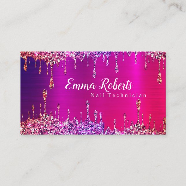 Nail Technician Business Card (Front)