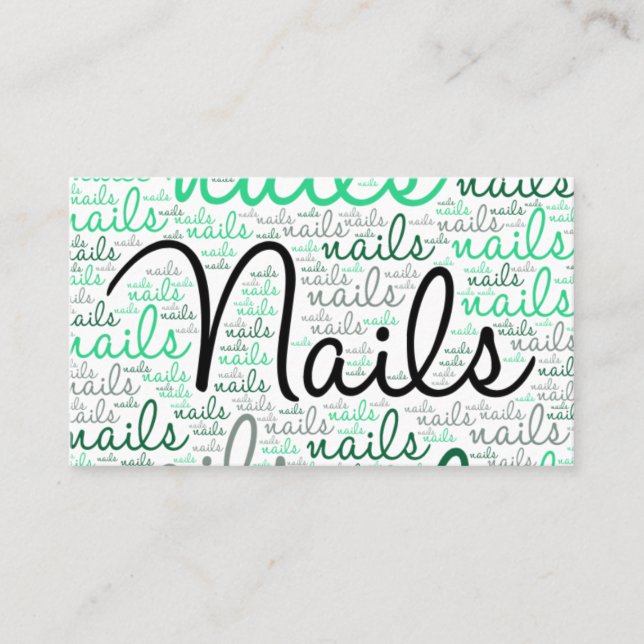 Nail Technician Business Card (Front)