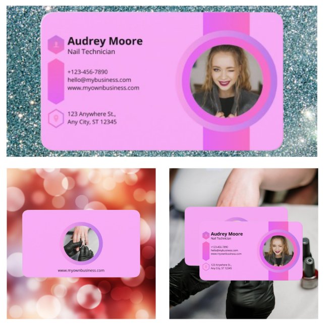 Nail Technician Business Card (Nail Technician Business Card
)