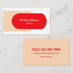 Nail Technician Business Card