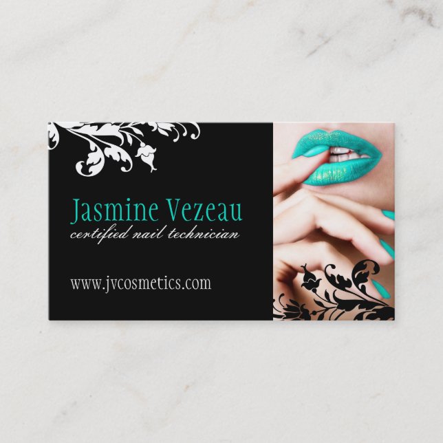 Nail Technician Business Cards (Front)